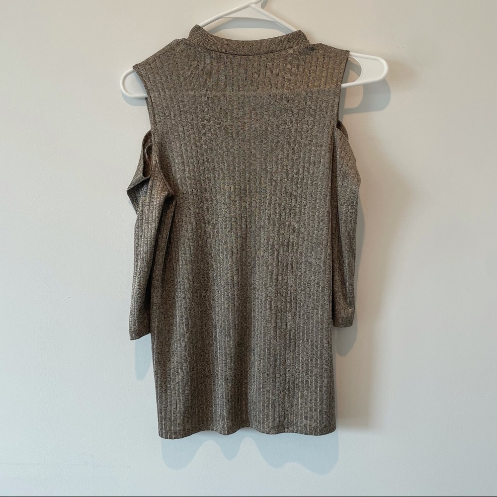 Stradivarius Champagne Off the Shoulder Top